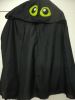 Kids Costumes to Hire - Black cape short - wih green eyes